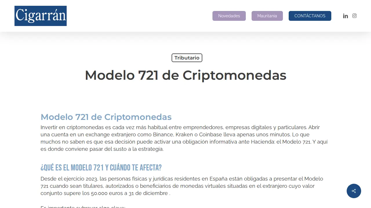 Cigarran Abogados S.L. page