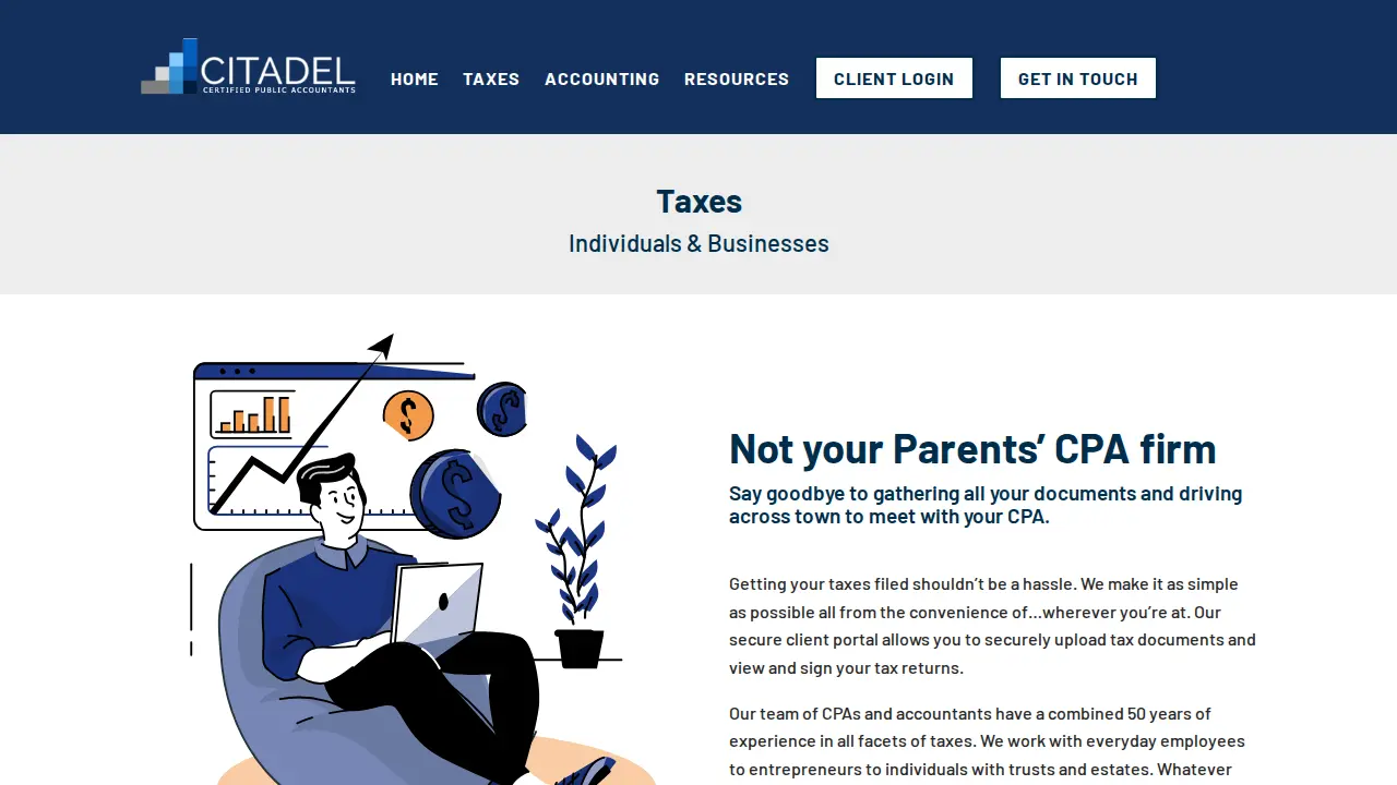 Citadel CPA Group LLC page