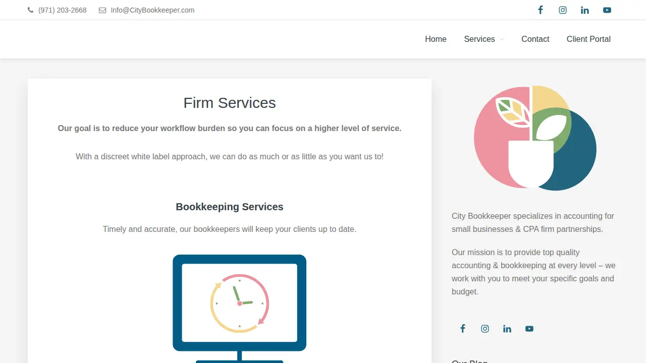 City Bookkeeper page