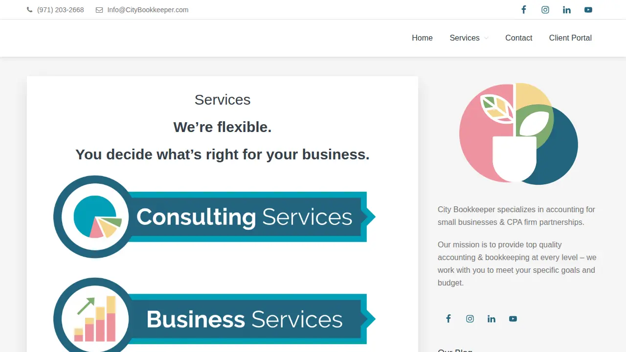 City Bookkeeper page