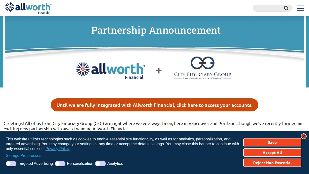 CFG Tax Services page