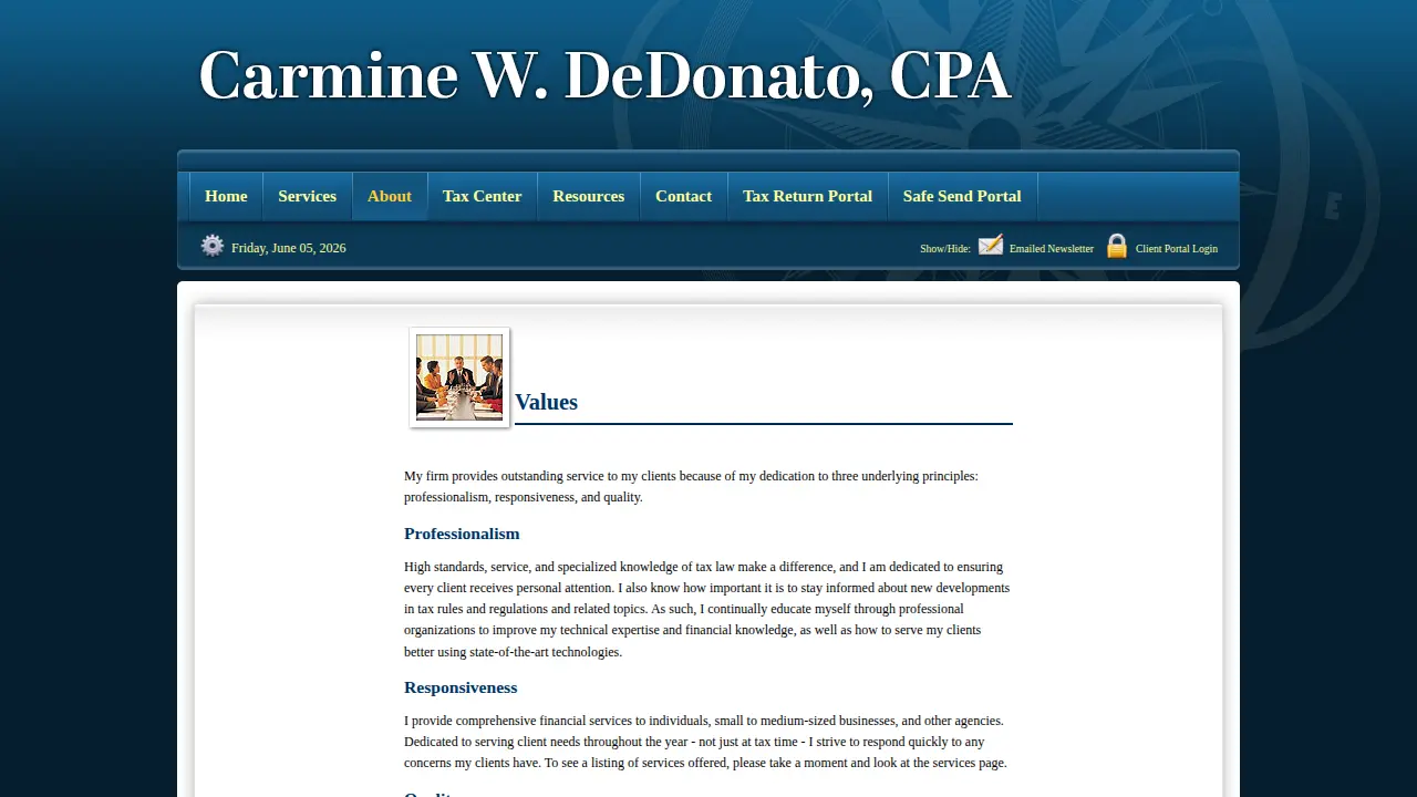 DeDonato Carmine W page