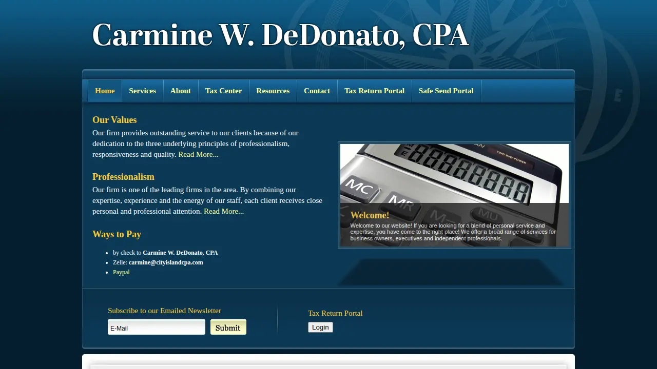 DeDonato Carmine W page