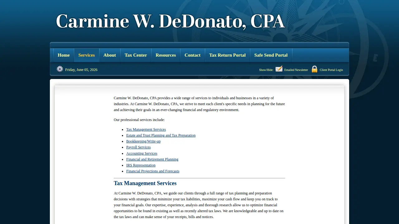 DeDonato Carmine W page