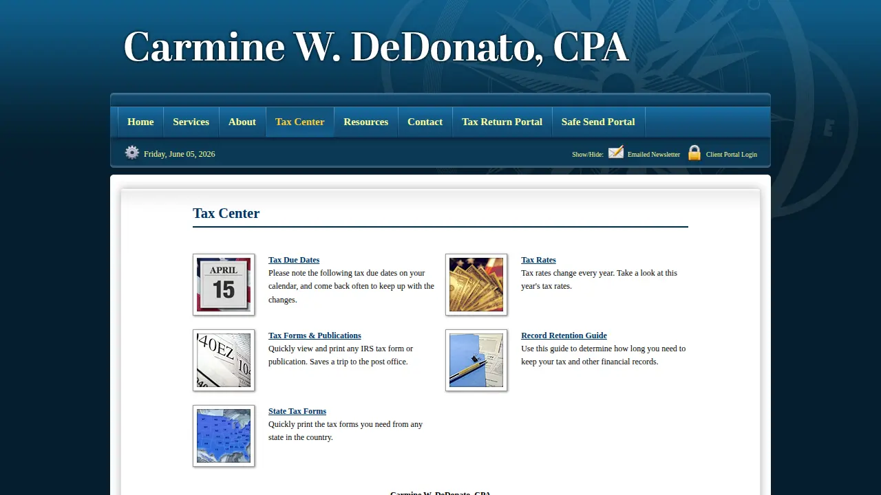 DeDonato Carmine W page