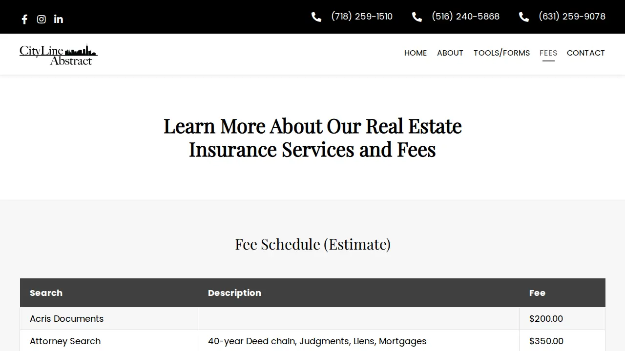 CityLine Abstract, LLC page