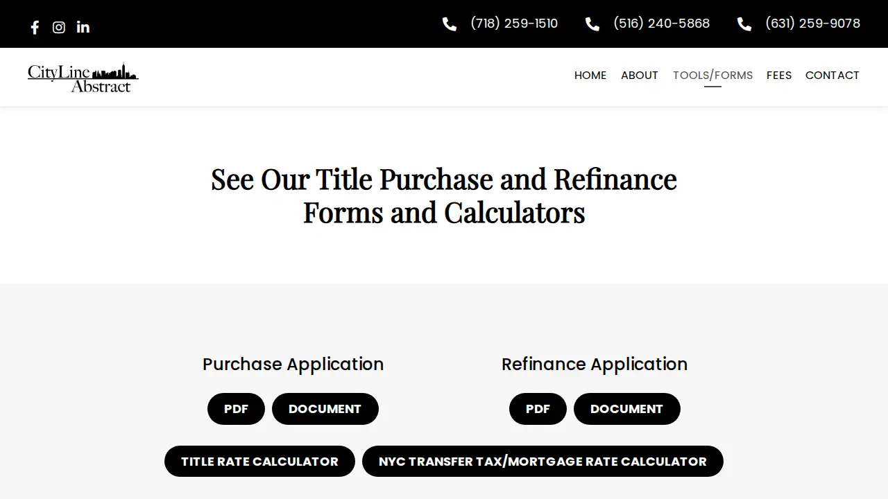 CityLine Abstract, LLC page