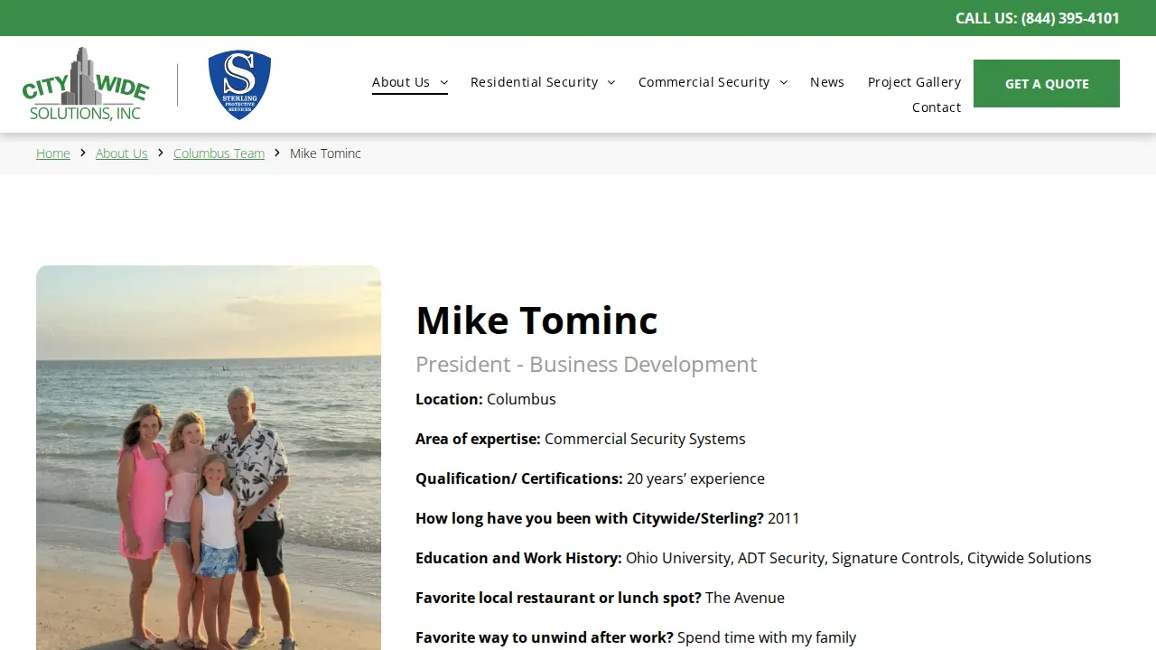 Citywide Solutions, Inc. page