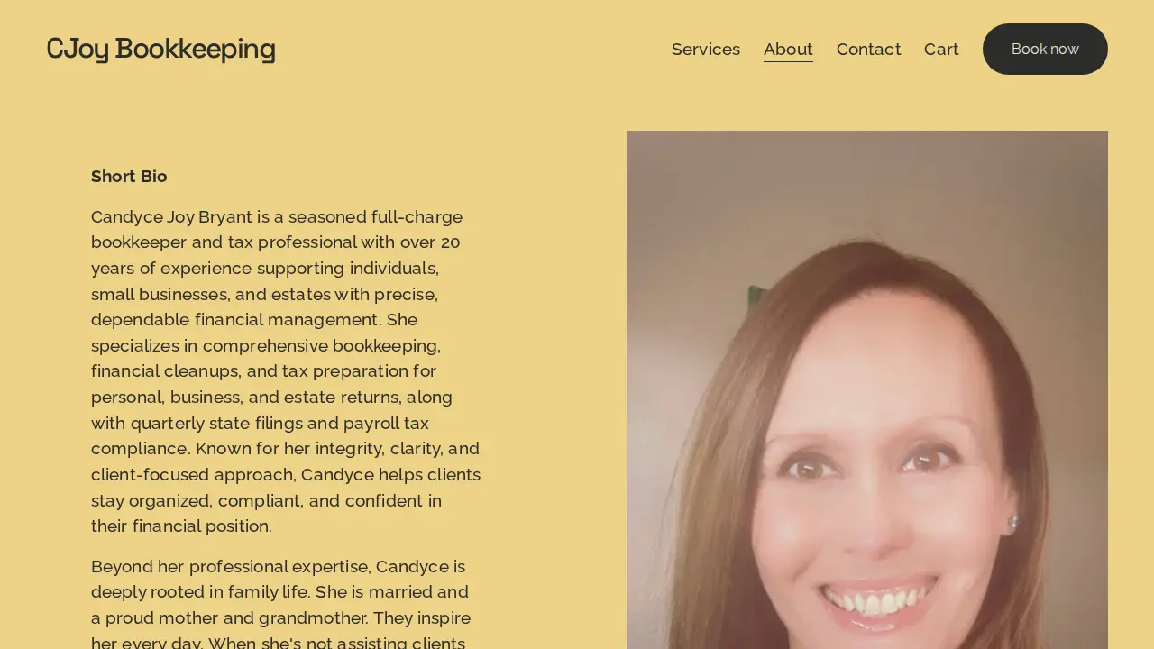 CJoy Bookkeeping page
