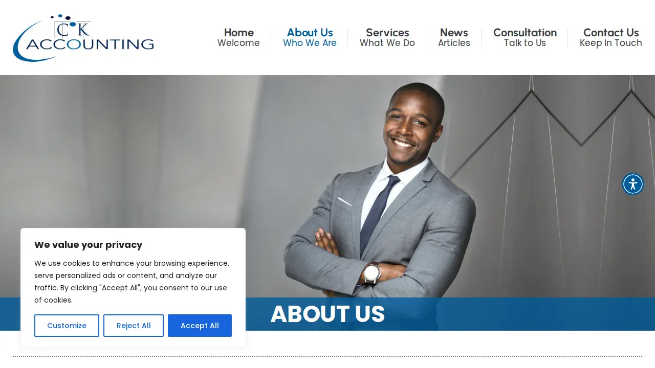 CK Accounting page