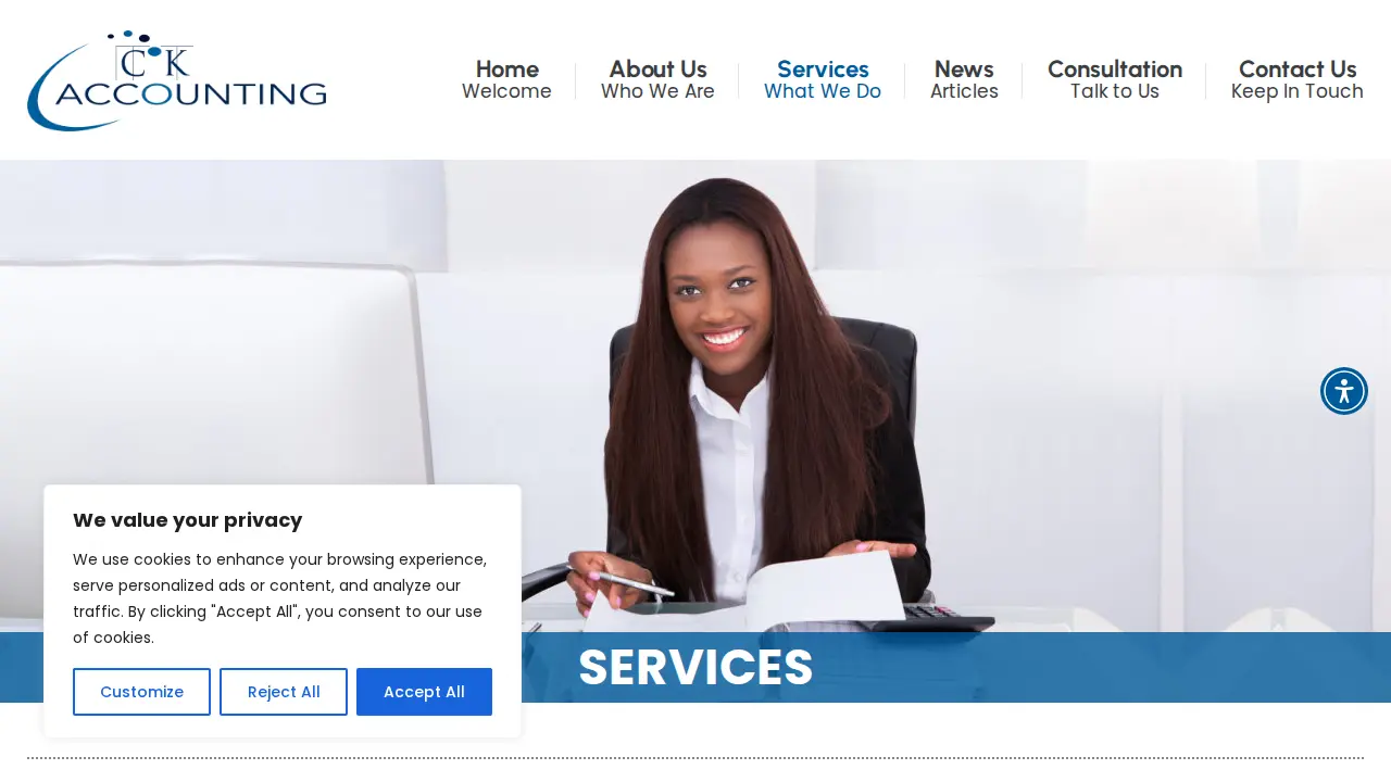 CK Accounting page