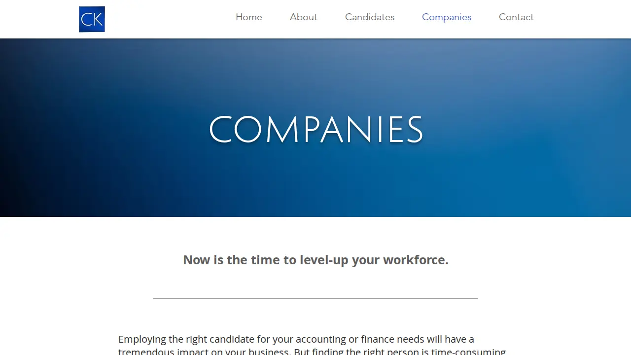CK Accounting Search, LLC page