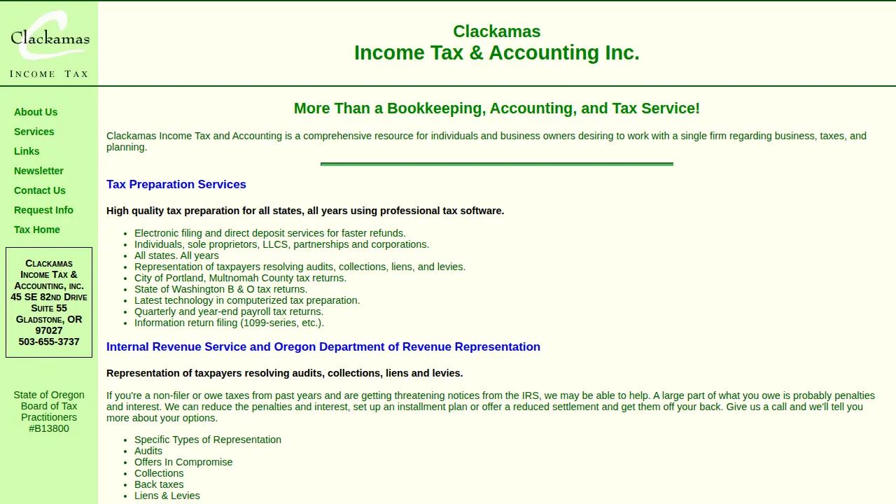 Clackamas Income Tax & Accounting Inc