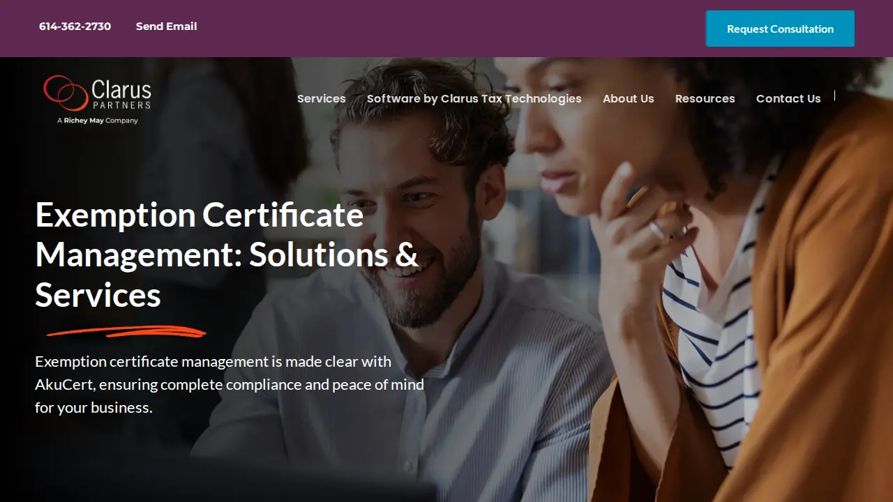 Clarus Partners Advisors, A Richey May Company page