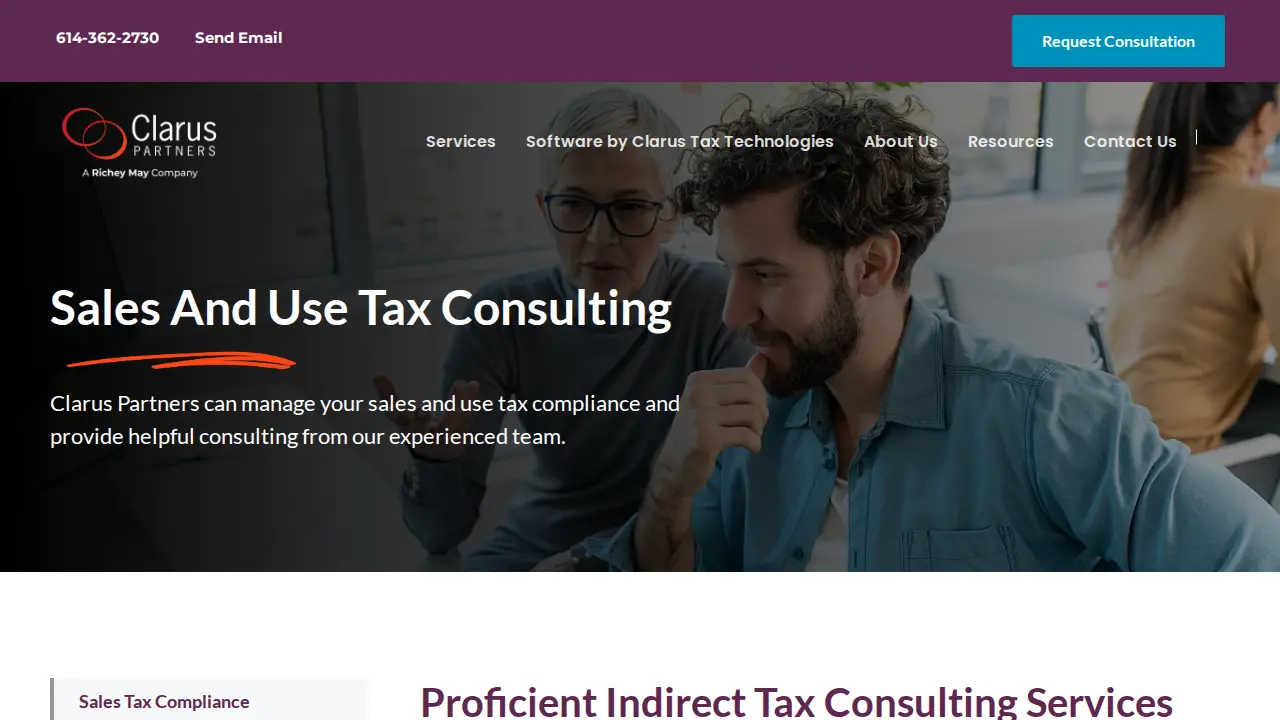 Clarus Partners Advisors, A Richey May Company page
