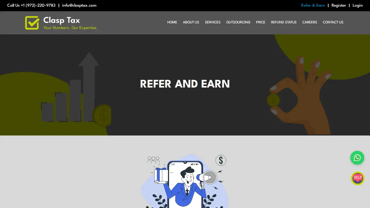 Clasp Tax Inc page