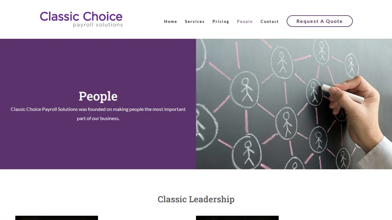 Classic Choice Payroll Solutions page
