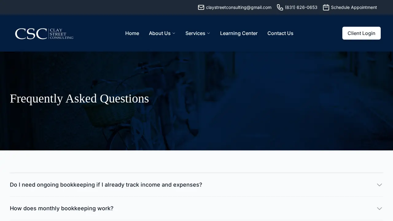 Clay Street Consulting, LLC page