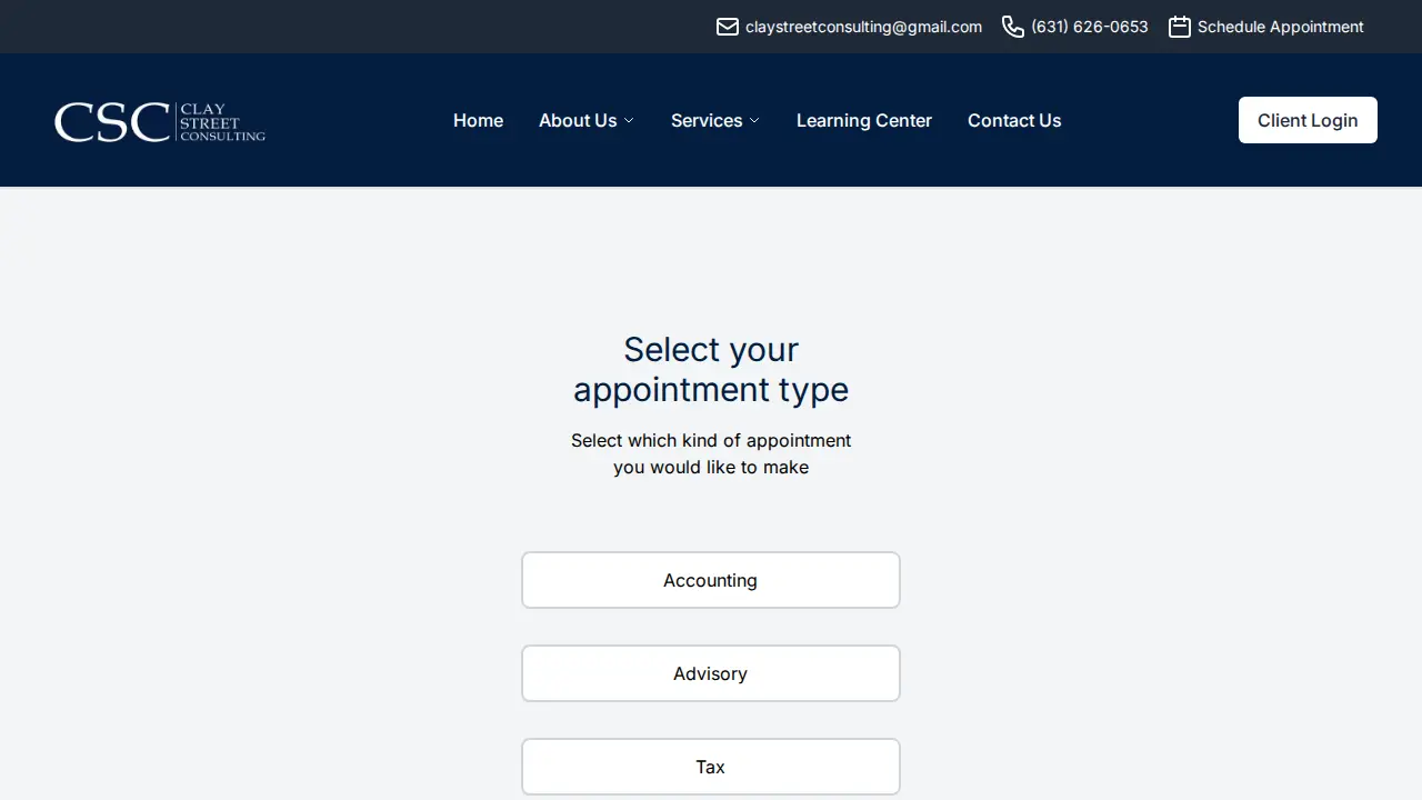 Clay Street Consulting, LLC page