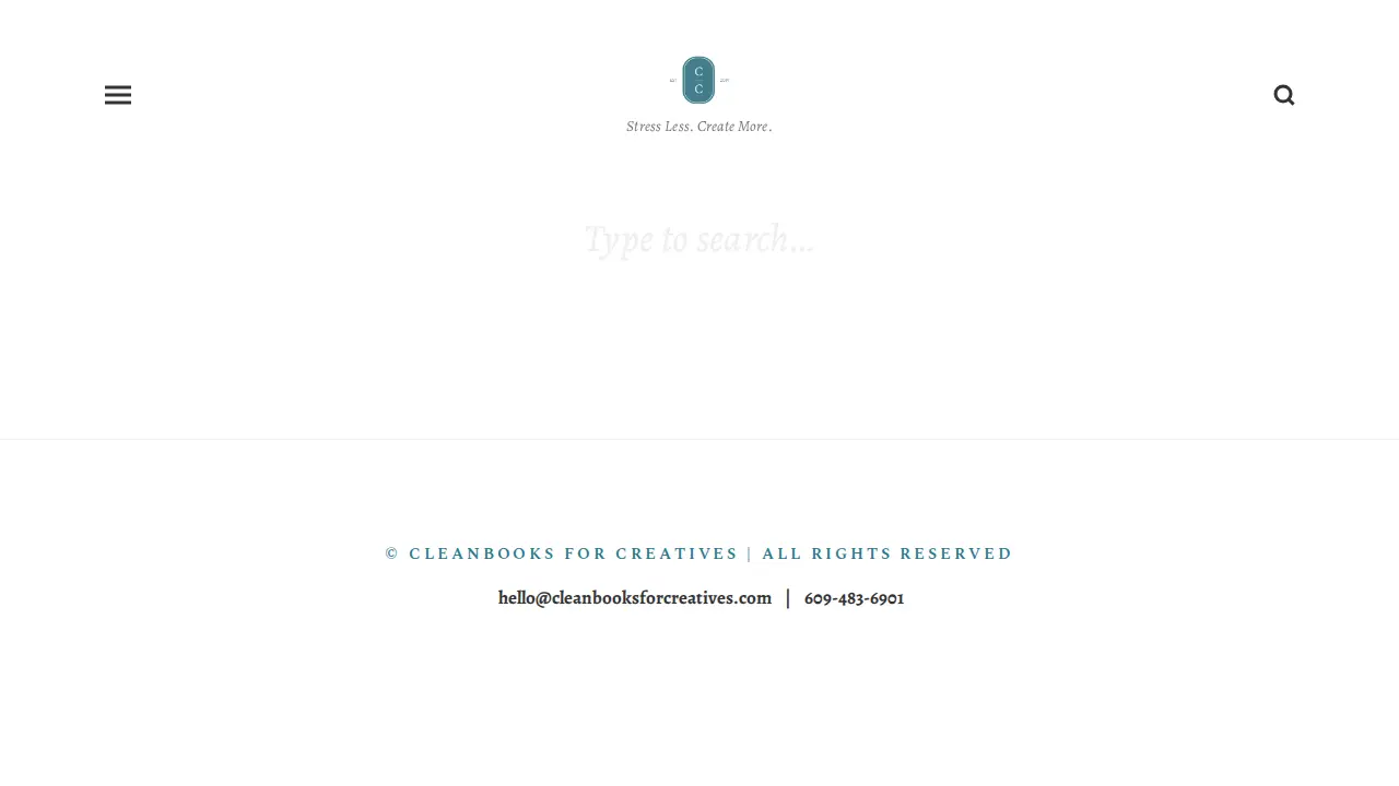 Cleanbooks for Creatives LLC page