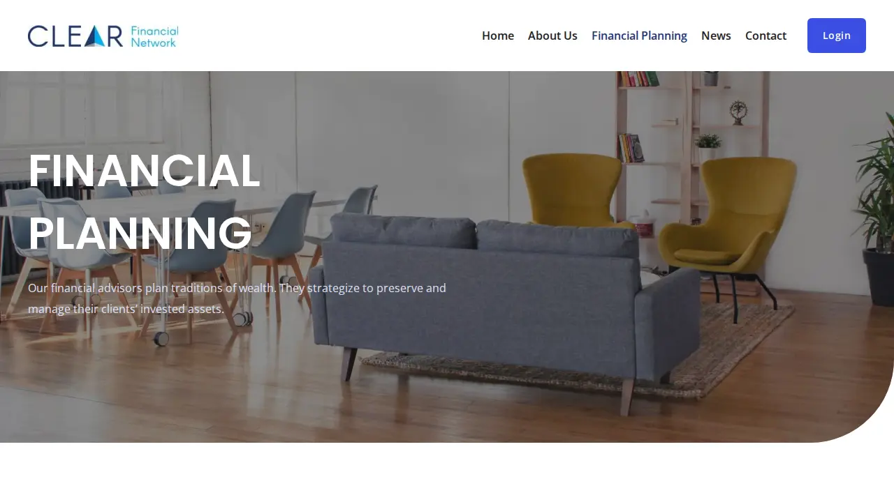 Clear Financial Network page