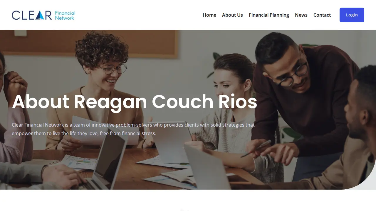 Clear Financial Network page