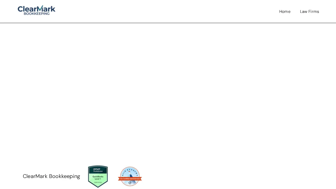 ClearMark Bookkeeping page