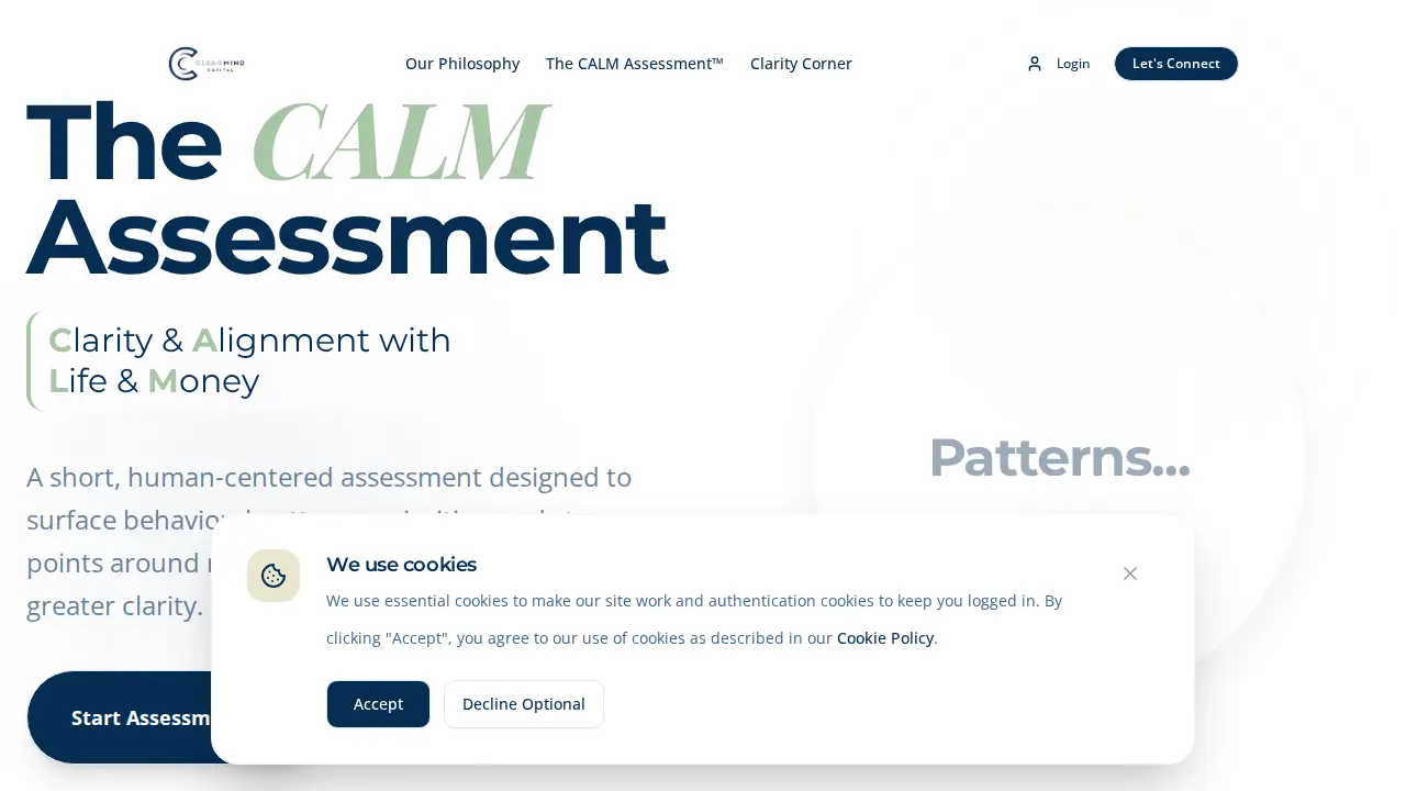 ClearMind Capital LLC page