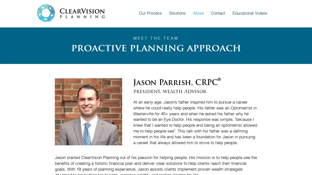 ClearVision Planning LLC page