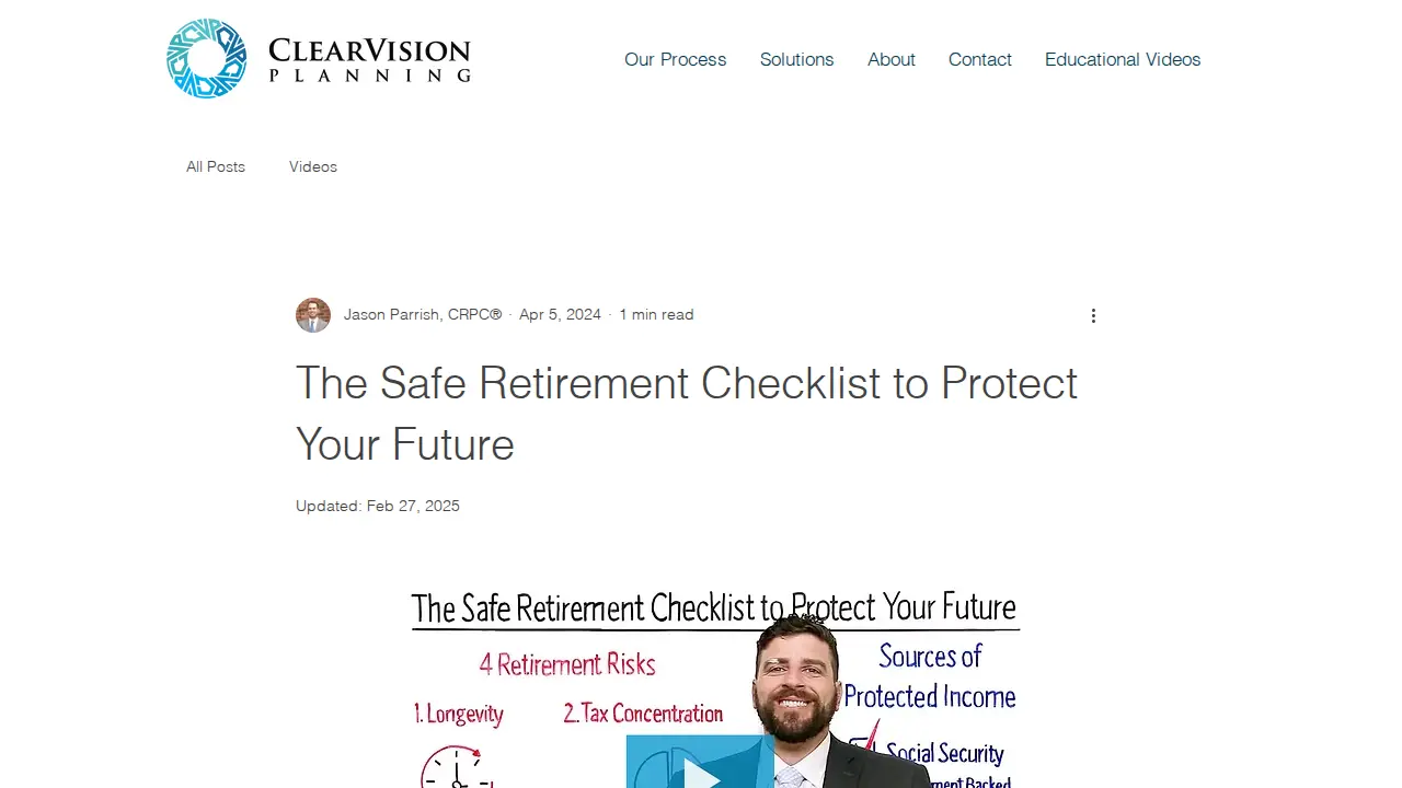 ClearVision Planning LLC page