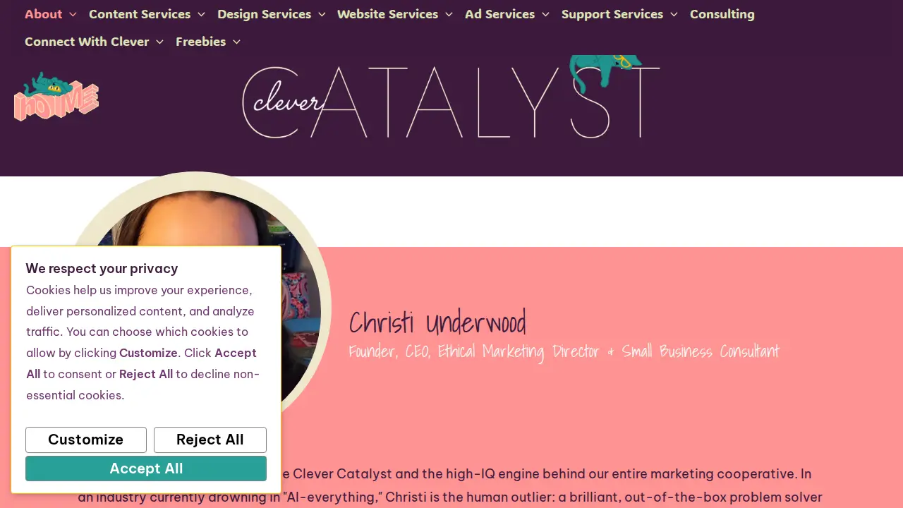 The Clever Catalyst, LLC page
