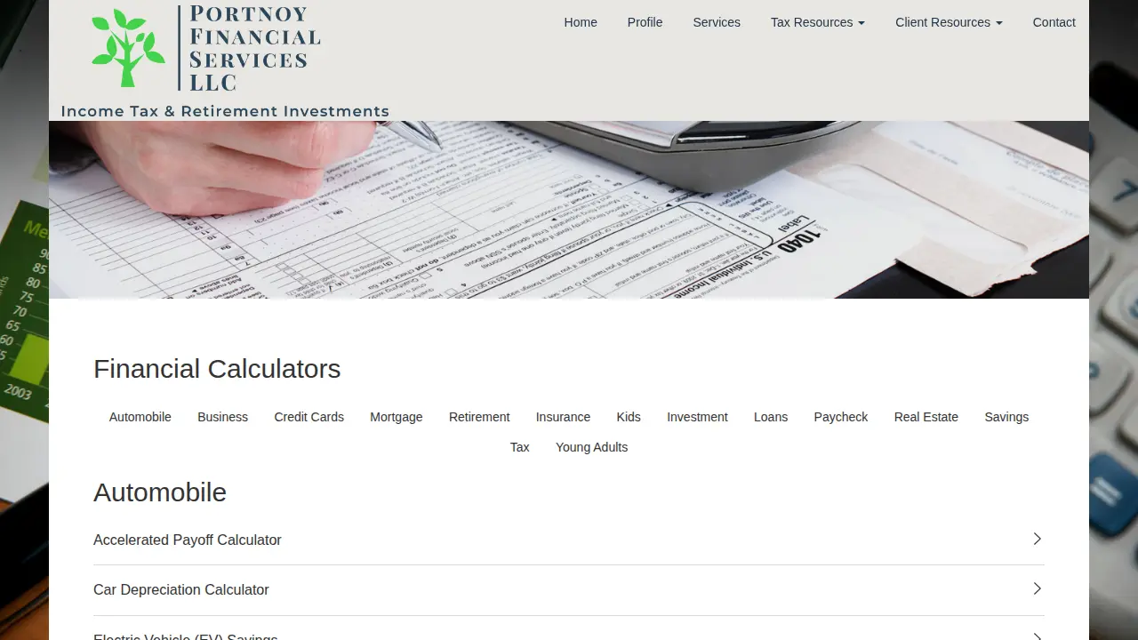 Portnoy Group of Companies page