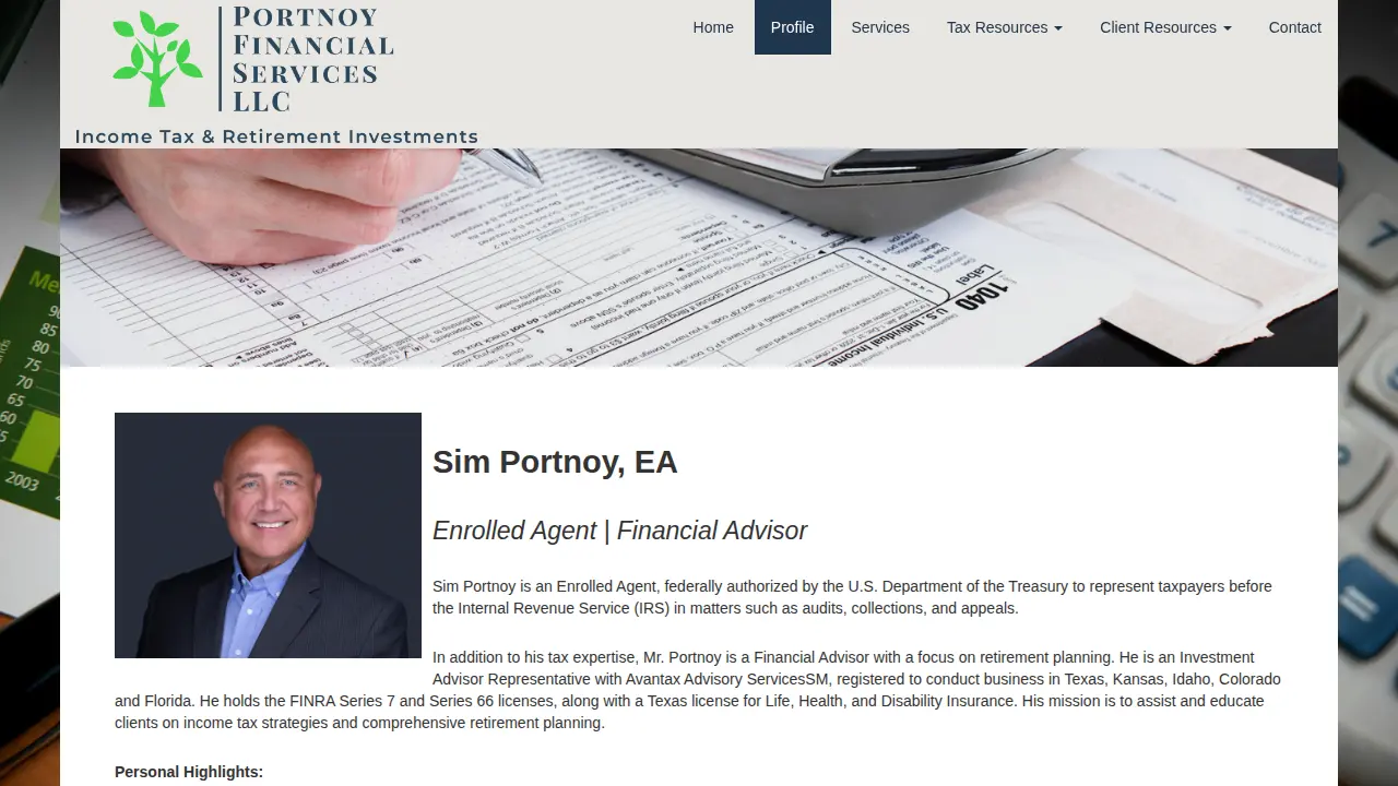Portnoy Group of Companies page