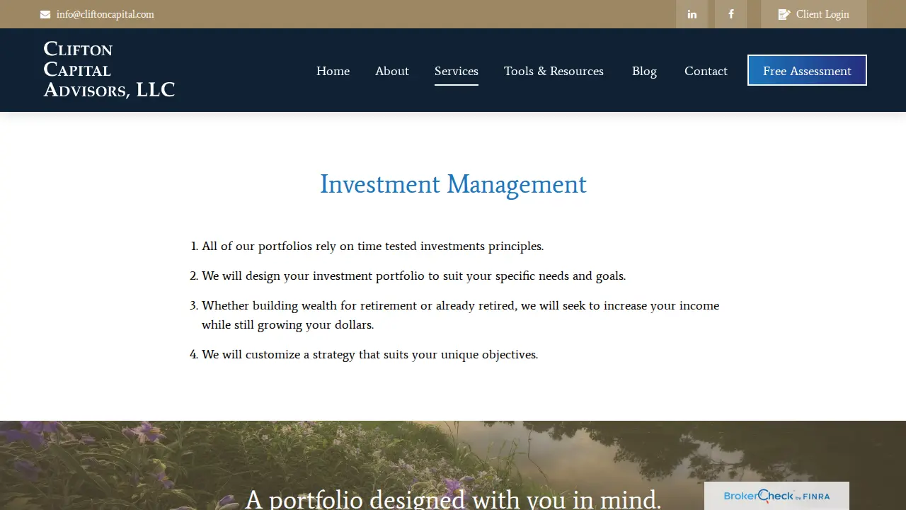 Clifton Capital Advisors, LLC page