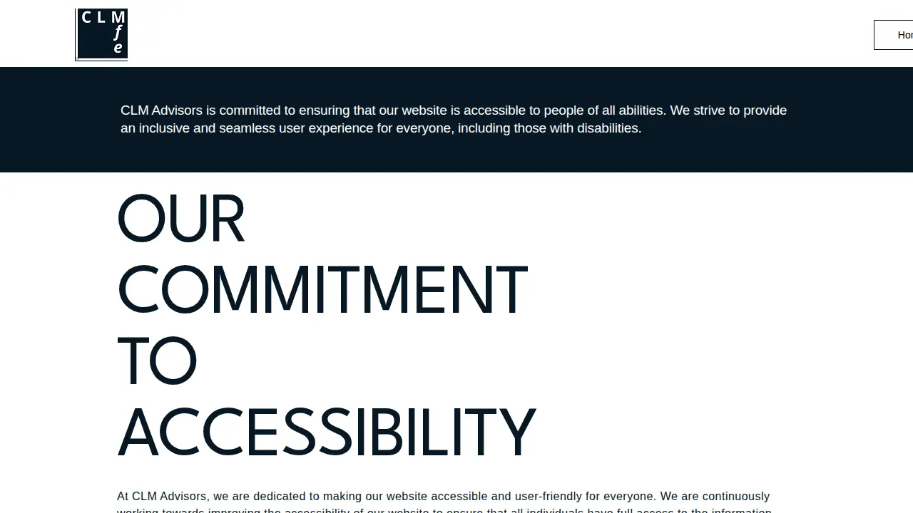 CLM Advisors page