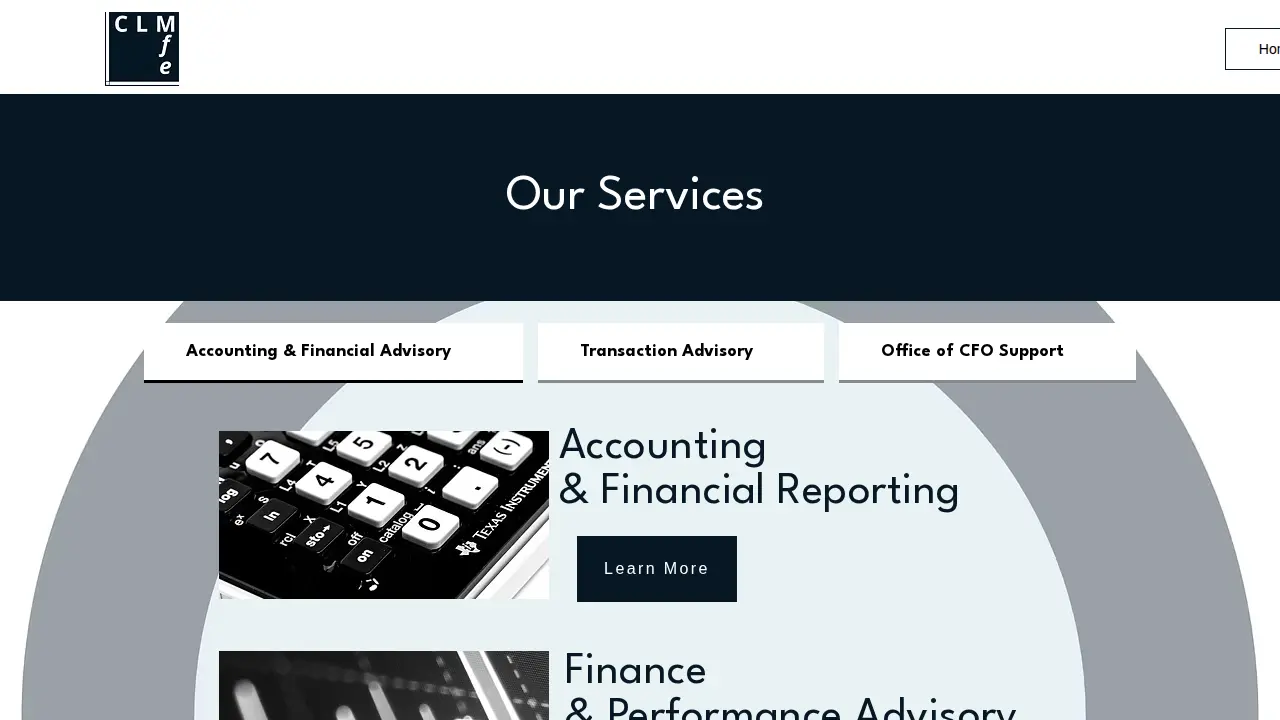 CLM Advisors page