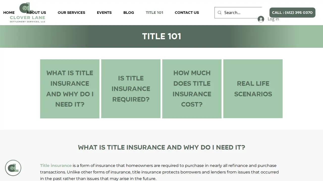 Clover Lane Settlement Services, LLC page