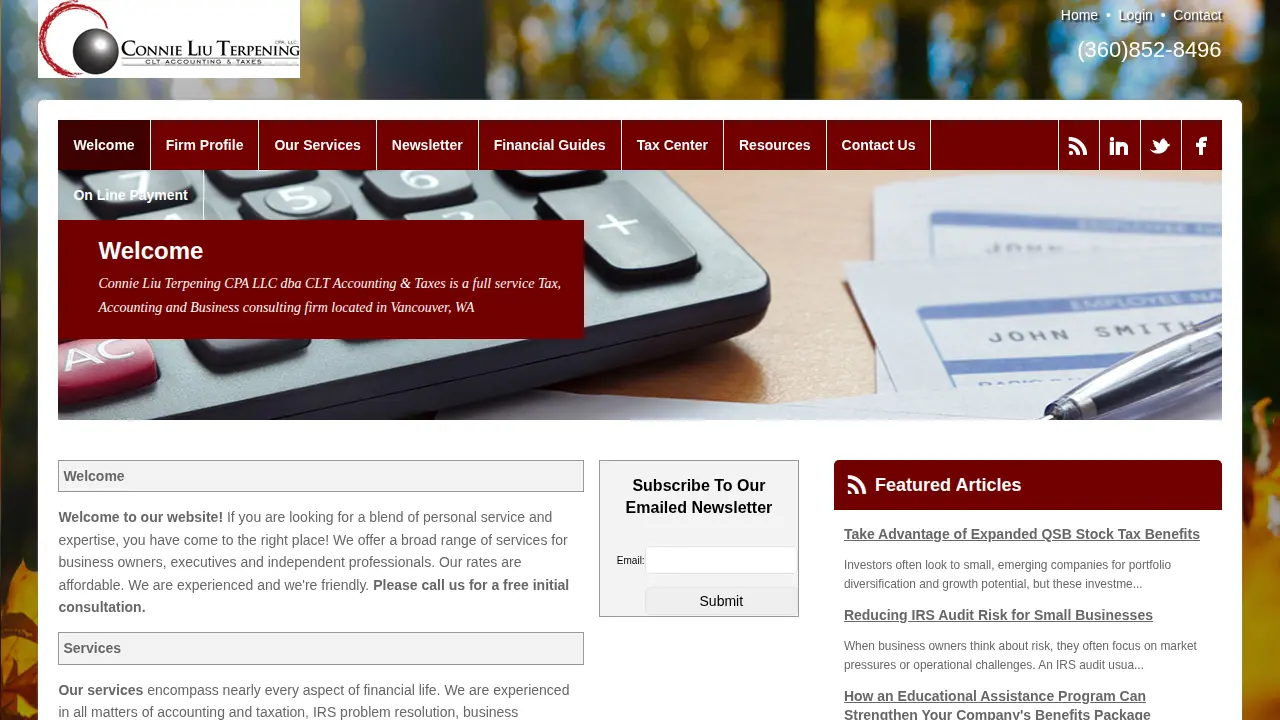 CLT Accounting & Taxes page