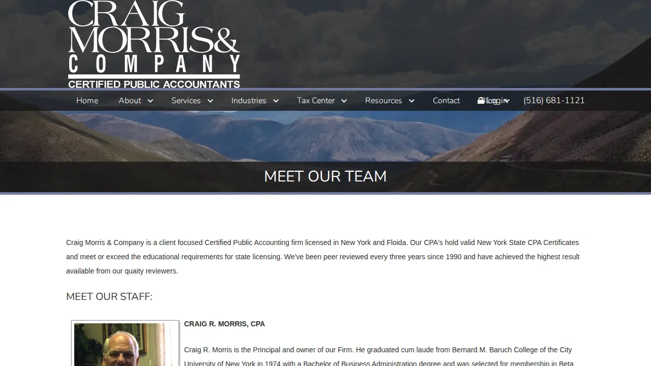 Craig Morris & Co page