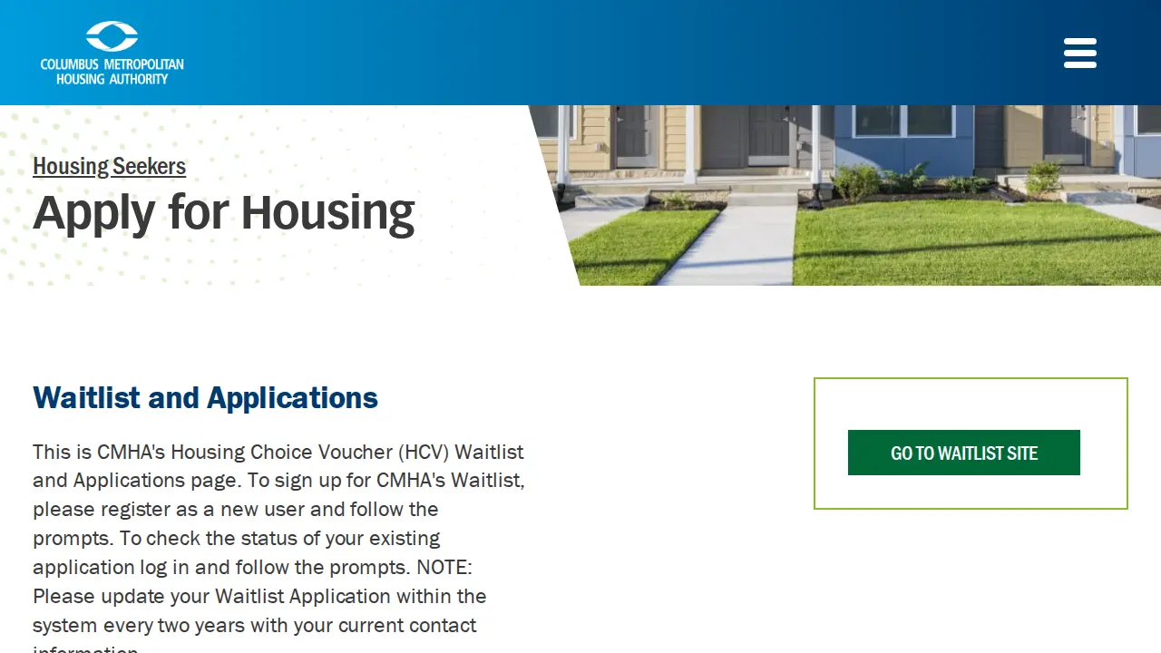 Columbus Metropolitan Housing Authority page