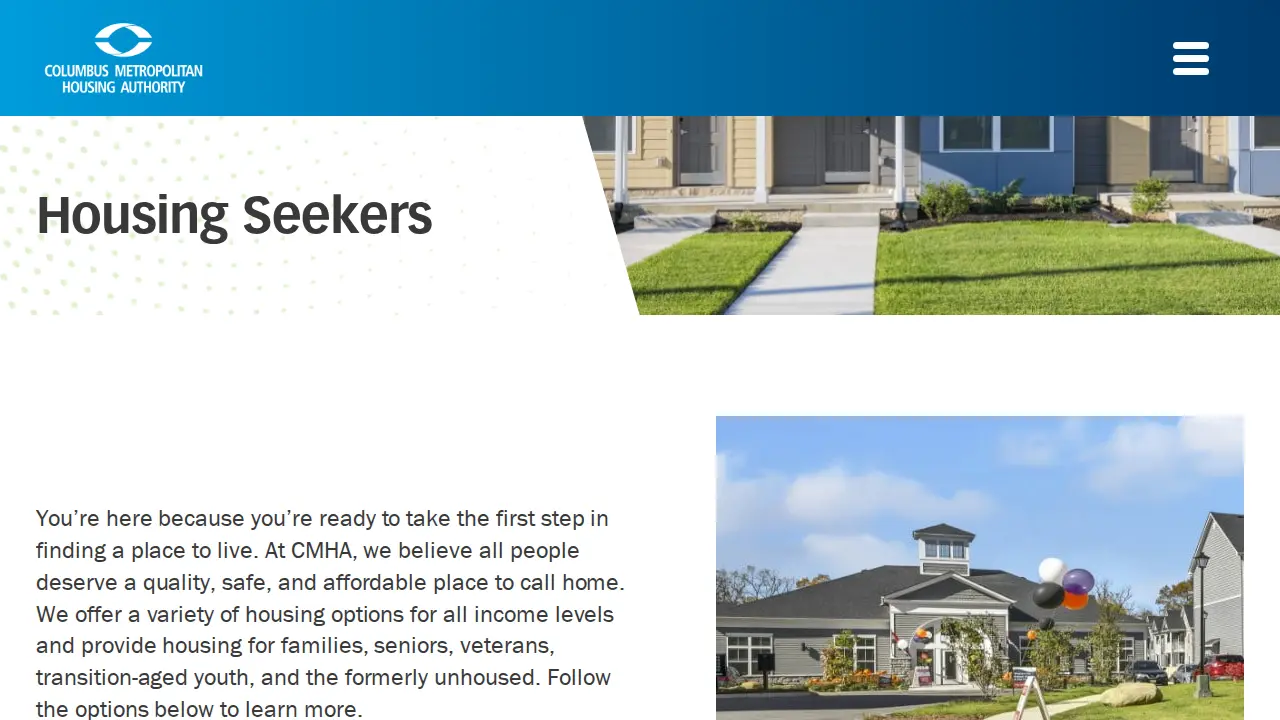 Columbus Metropolitan Housing Authority page