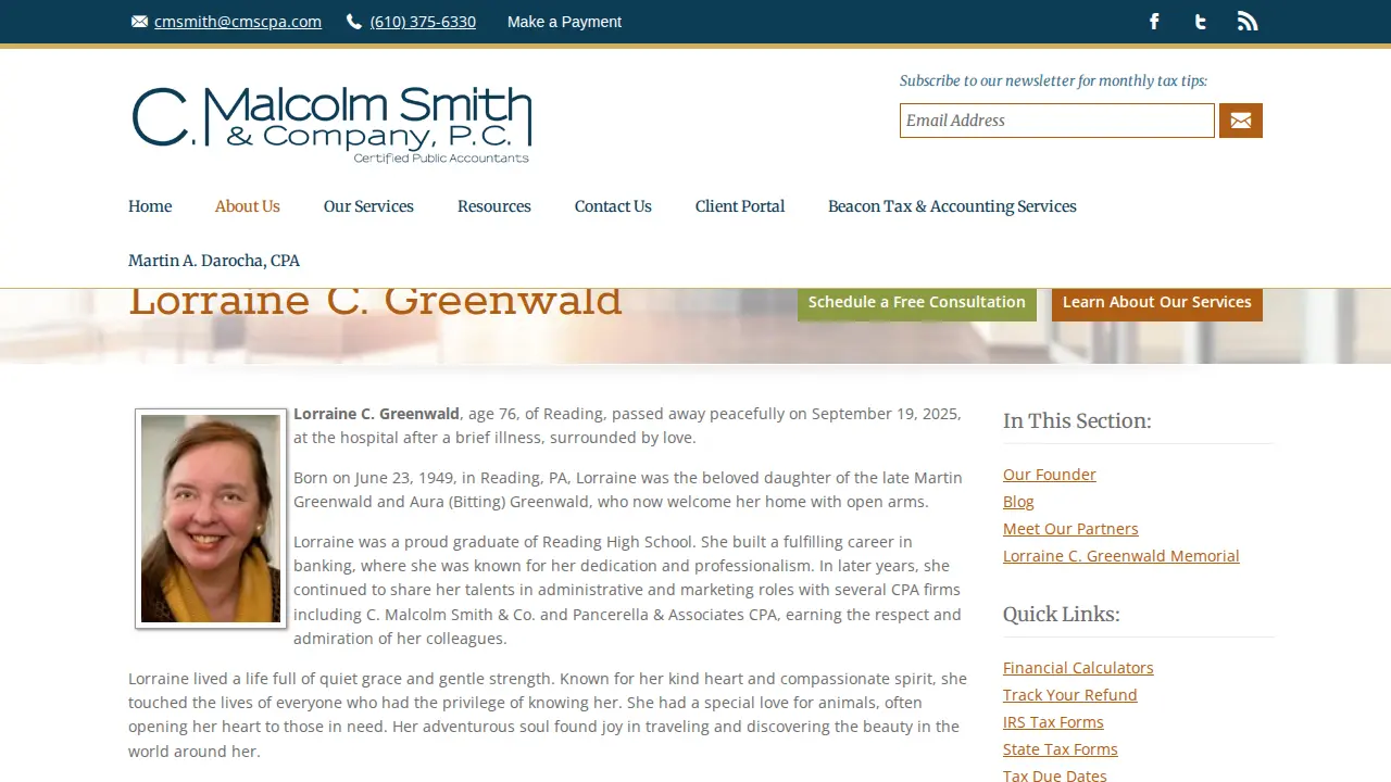 John S. Sardella, CPA page