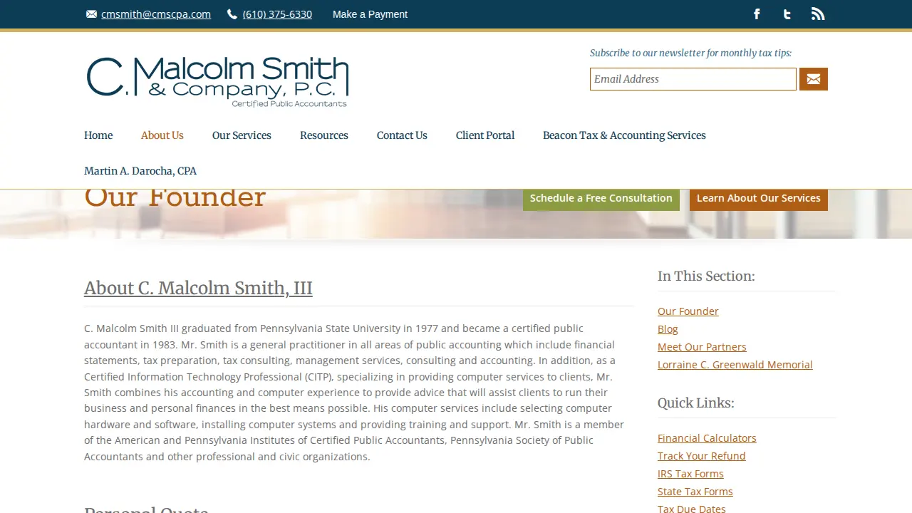 John S. Sardella, CPA page