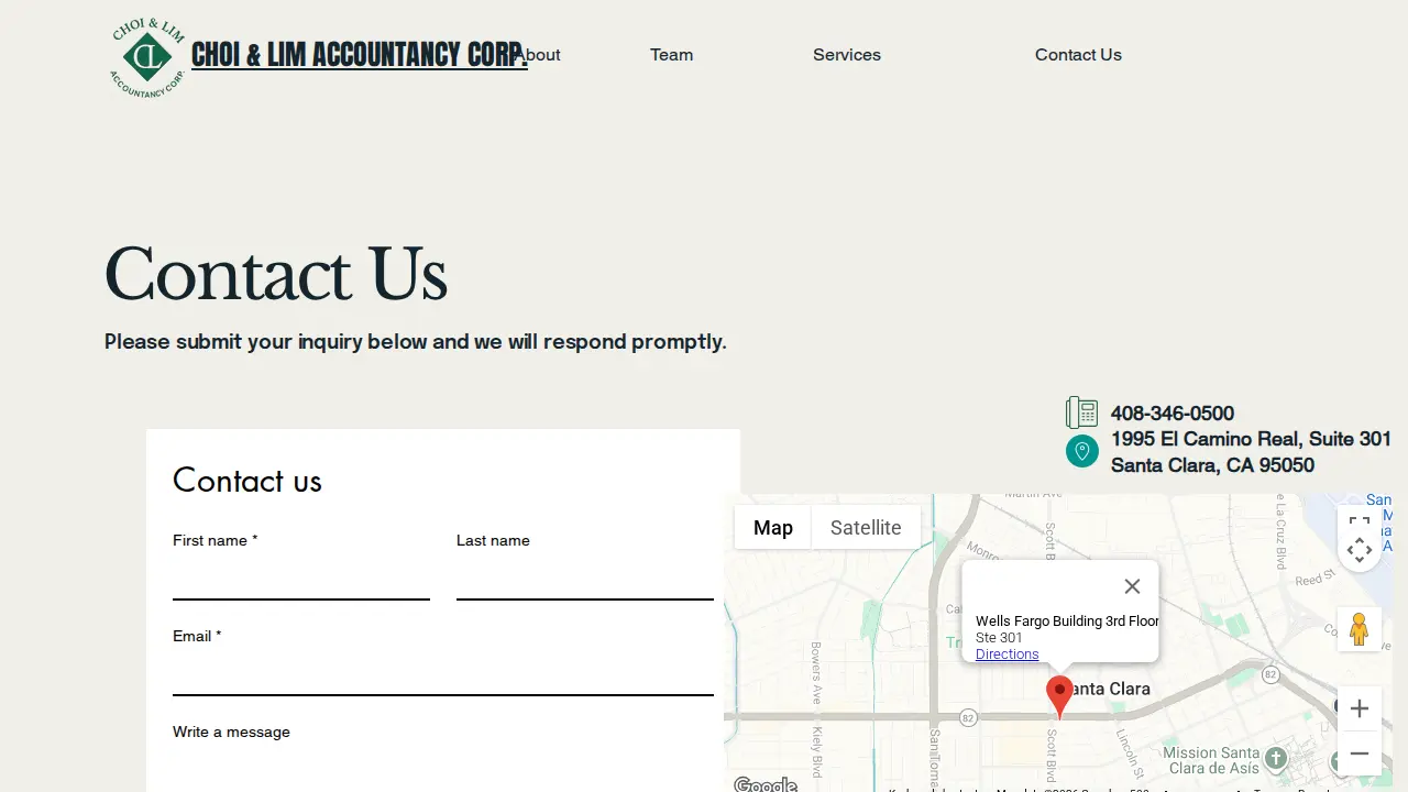 Choi & Lim Accountancy Corp. page
