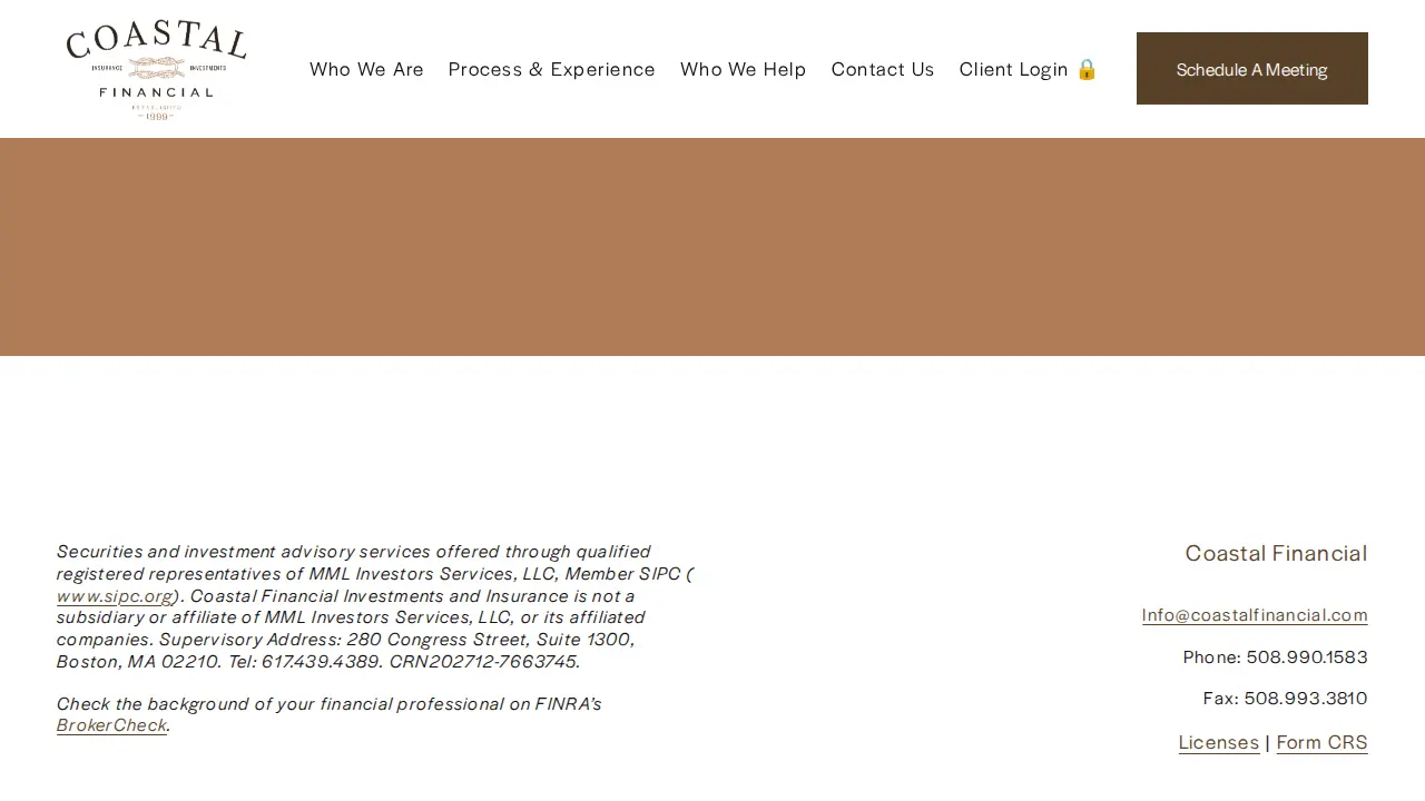Coastal Financial page