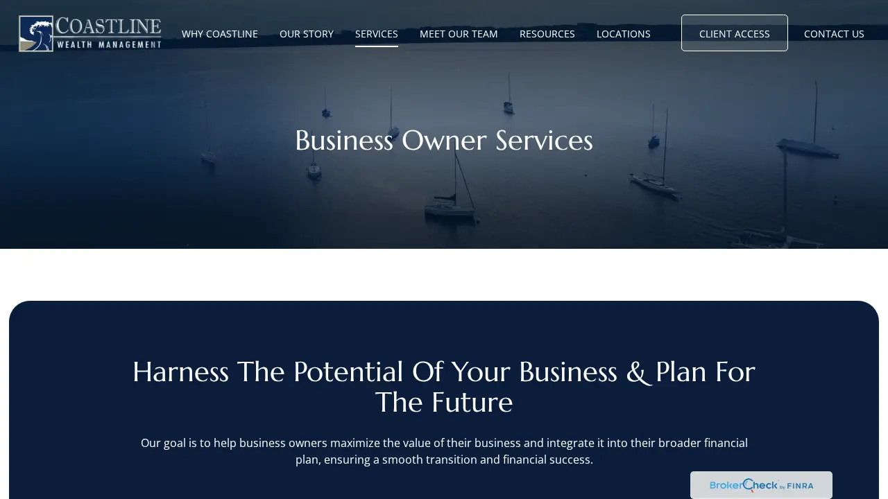 Coastline Wealth Management page