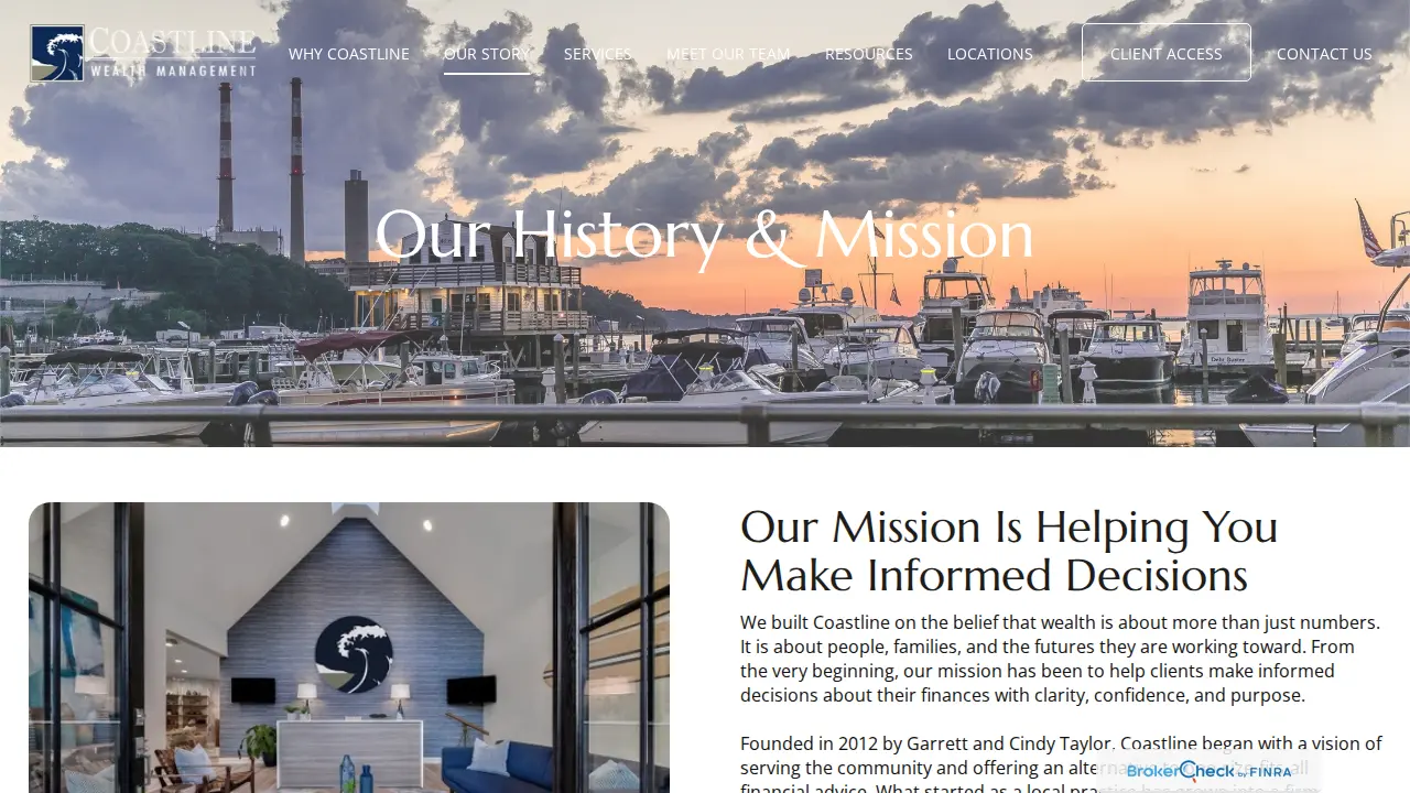 Coastline Wealth Management page