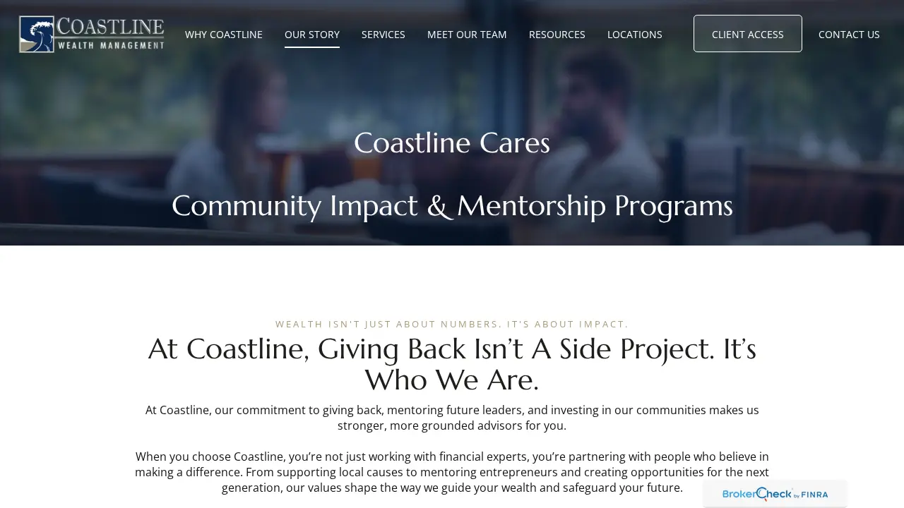 Coastline Wealth Management page