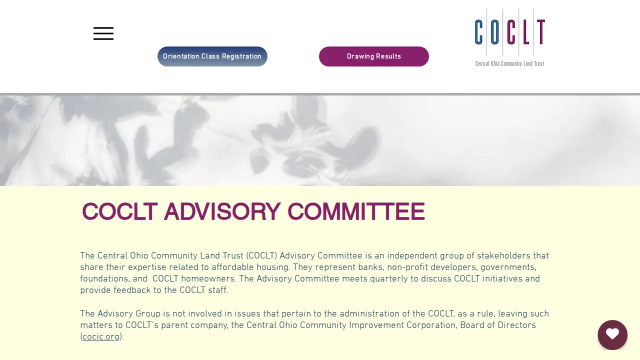 Central Ohio Community Land Trust page
