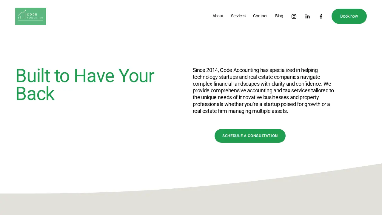Code Accounting page
